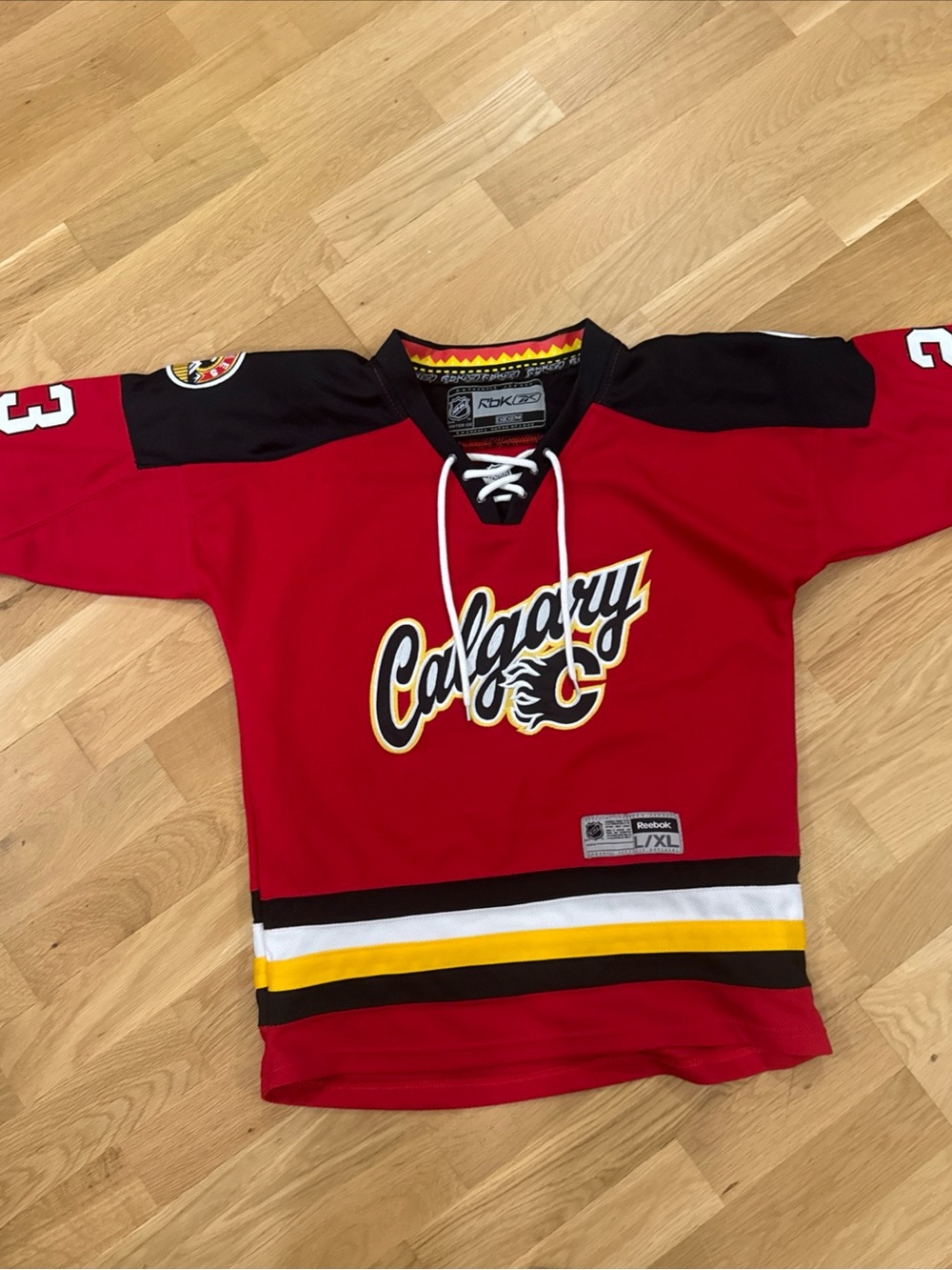 Calgary Flames Hockey Jersey Monahan Kids - Reebok L/XL